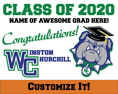Custom WCHS 2020 Grad Sign 2