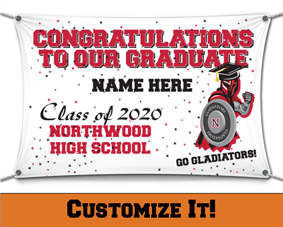 Custom NWHS 2020 Grad Banner