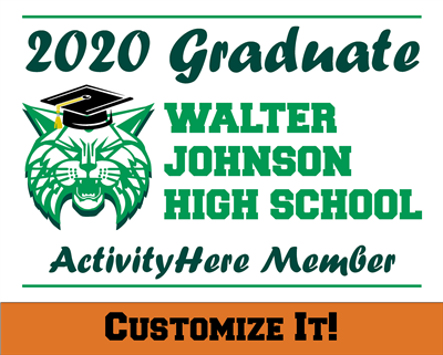Custom WJHS 2020 Grad Sign 4
