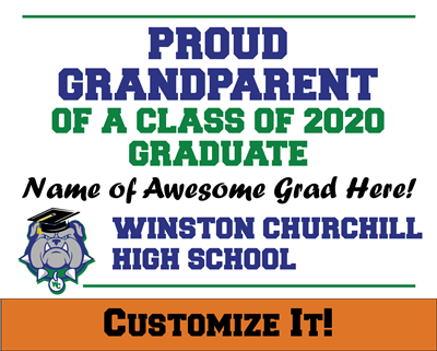 Custom WCHS 2020 Grad Sign 1