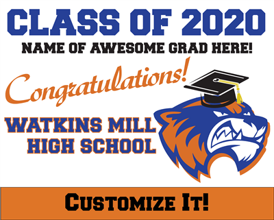 Custom WMHS 2020 Grad Sign 1
