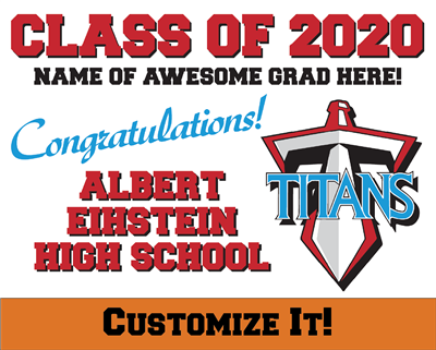 Custom AEHS 2020 Grad Sign 1